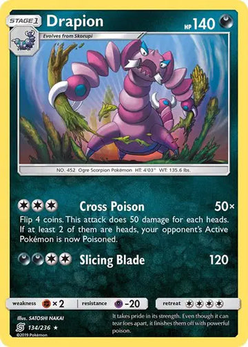 Sun & Moon Unified Minds  134/236 Drapion
