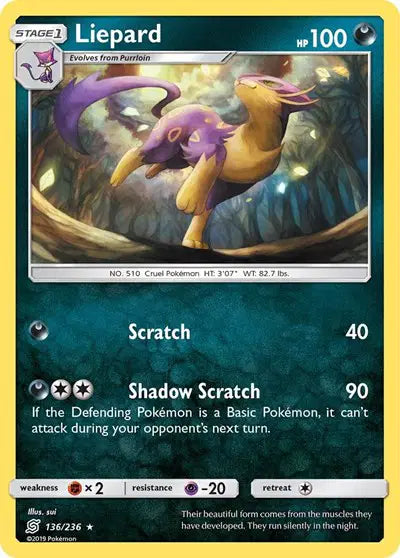 Sun & Moon Unified Minds 136/236 Liepard