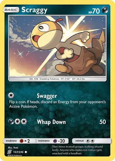 Sun & Moon Unified Minds - 137/236 Scraggy