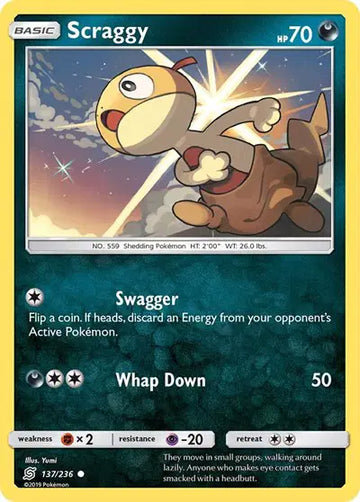 Sun & Moon Unified Minds - 137/236 Scraggy