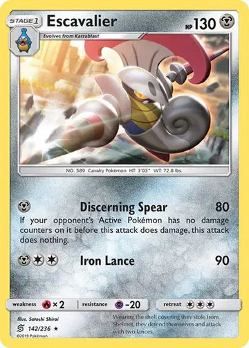 Sun & Moon Unified Minds 142/236 Escavalier