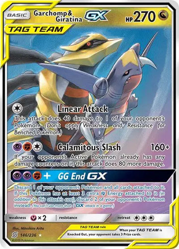 Sun & Moon Unified Minds 146/236 Garchomp & Giratina GX