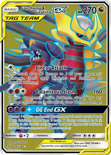 Sun & Moon Unified Minds  228/236 Garchomp & Giratina GX (Full Art)