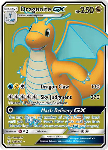 Sun & Moon Unified Minds 229/236 Dragonite GX (Full Art)