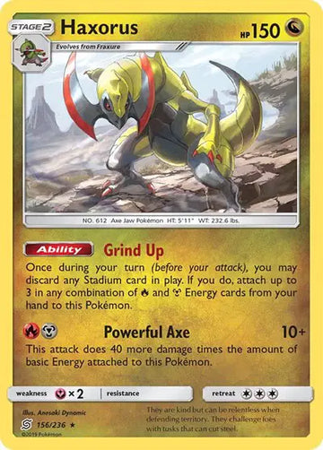 Sun & Moon Unified Minds - 156/236 Haxorus