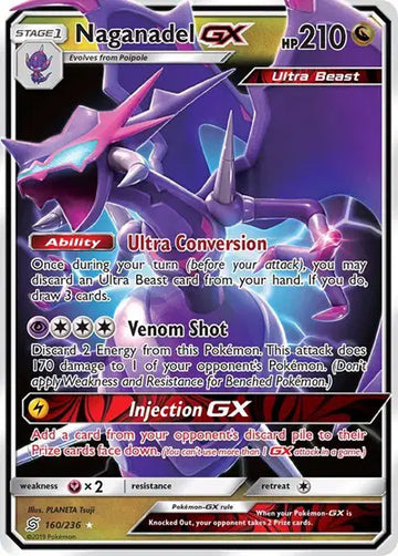 Sun & Moon Unified Minds 160/236 Naganadel GX