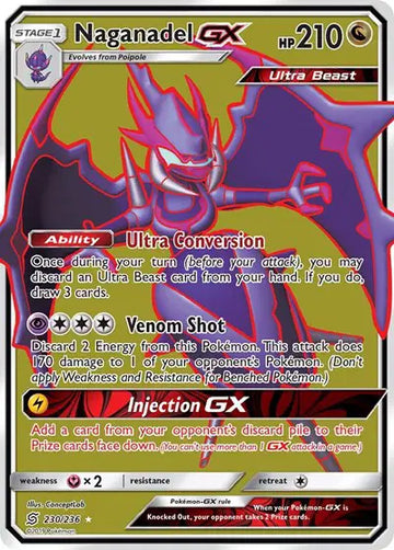 Sun & Moon Unified Minds - 230/236 Naganadel GX (Full Art)