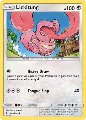 Sun & Moon Unified Minds - 161/236 Lickitung