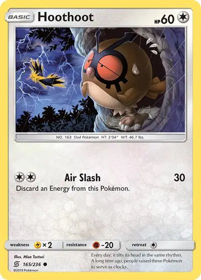Sun & Moon Unified Minds  165/236 Hoothoot