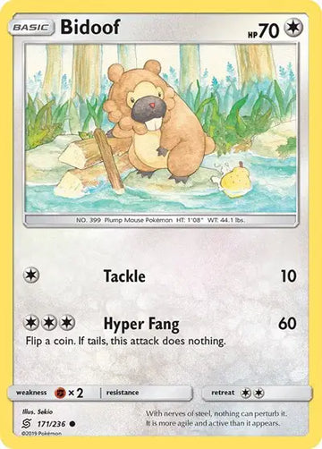 Sun & Moon Unified Minds 171/236 Bidoof