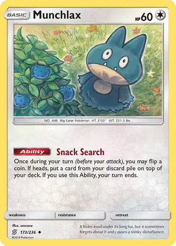 Sun & Moon Unified Minds  173/236 Munchlax