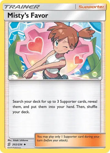 Sun & Moon Unified Minds  202/236 Misty's Favor