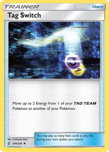 Sun & Moon Unified Minds  209/236 Tag Switch