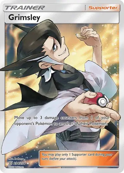 Sun & Moon Unified Minds 234/236 Grimsley (Full Art)