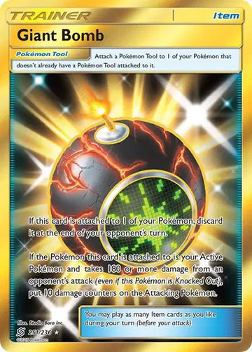 Sun & Moon Unified Minds  251/236 Giant Bomb (Secret)