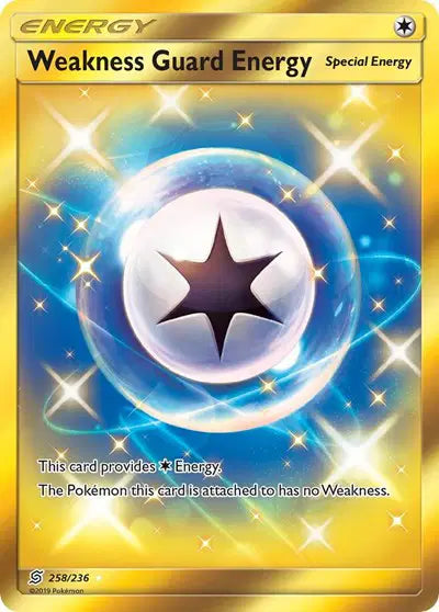 Sun & Moon Unified Minds 258/236 Weakness Guard Energy (Secret)