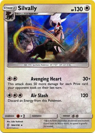 Sun & Moon Unified Minds  184/236 Silvally (SM Unified Minds)