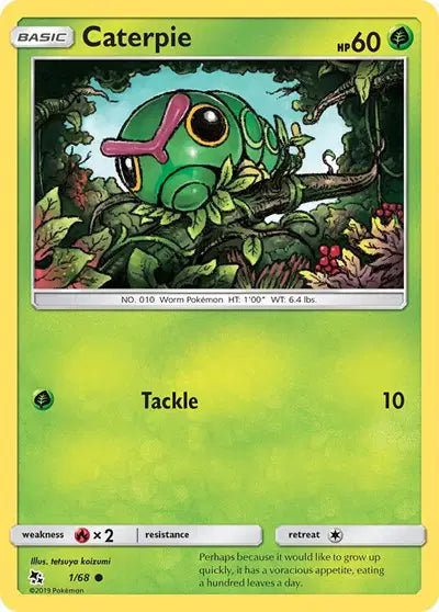 Hidden Fates 1/68 Caterpie