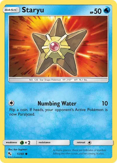 Sun & Moon Hidden Fates 13/68 Staryu