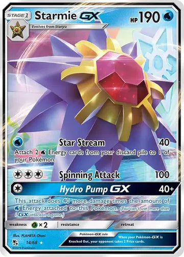 HIDDEN FATES 14/68 Starmie GX