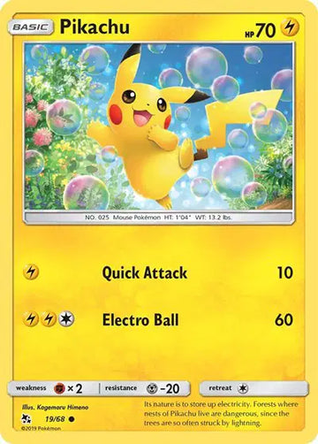 HIDDEN FATES 19/68 Pikachu