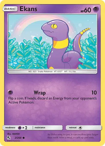 Sun & Moon Hidden Fates  25/68 Ekans (25)