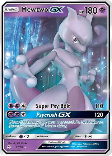 HIDDEN FATES 31/68 Mewtwo GX