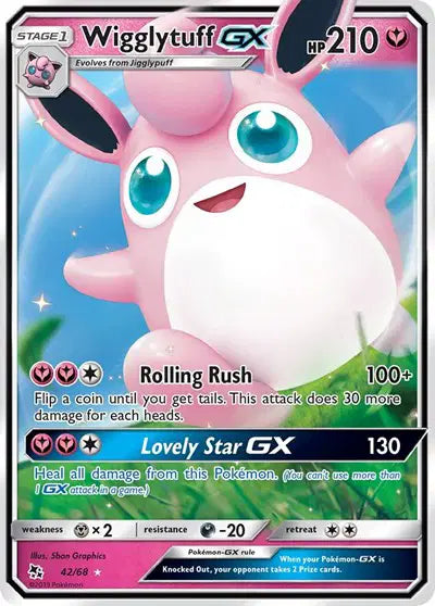 Hidden Fates 42/68 Wigglytuff GX