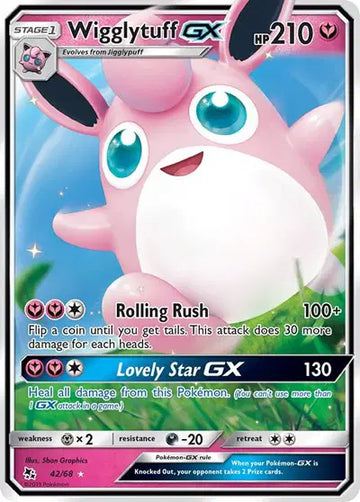 HIDDEN FATES 42/68 Wigglytuff GX