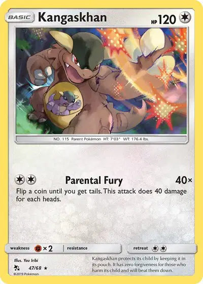 Sun & Moon Hidden Fates 47/68 Kangaskhan