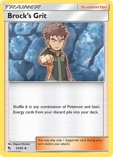 Sun & Moon Hidden Fates 53/68 Brock's Grit