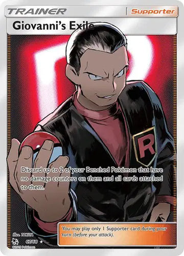 HIDDEN FATES 67/68 Giovanni's Exile (Full Art)