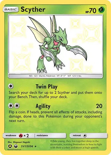 HIDDEN FATES  SV1/SV94 Scyther