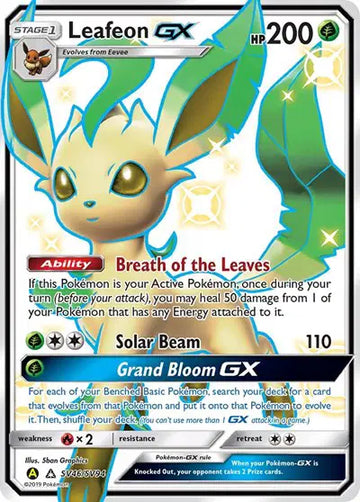 HIDDEN FATES SV46/SV94 Leafeon GX