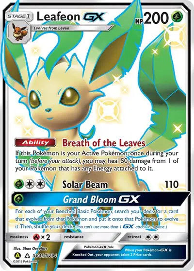 Hidden Fates SV46/SV94 Leafeon GX