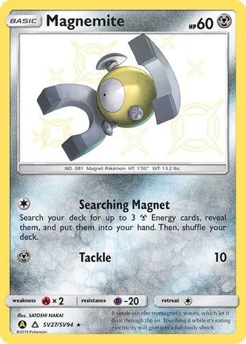Hidden Fates SV27/SV94 Magnemite