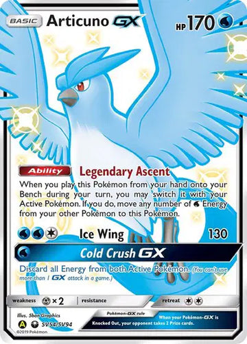 HIDDEN FATES SV54/SV94 Articuno GX