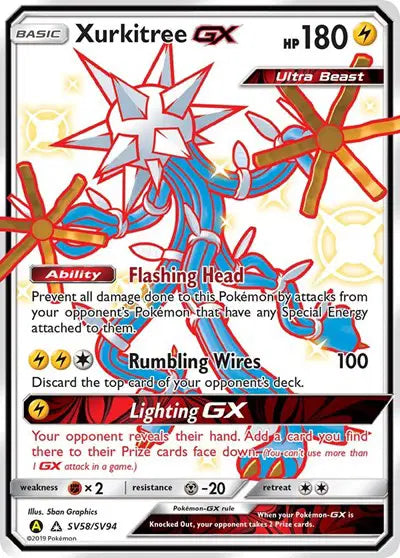 Hidden Fates SV58/SV94 Xurkitree GX