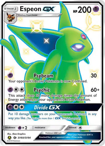 HIDDEN FATES SV60/SV94 Espeon GX