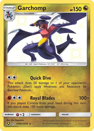 HIDDEN FATES SV40/SV94 Garchomp