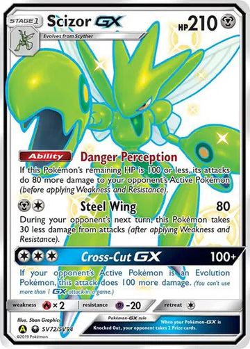HIDDEN FATES SV72/SV94 Scizor GX