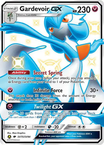 HIDDEN FATES SV75/SV94 Gardevoir GX