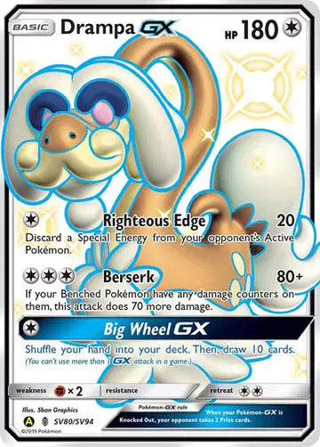 Hidden Fates SV80/SV94 Drampa GX