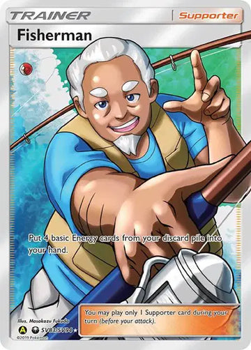 Sun & Moon Hidden Fates SV83/SV94 Fisherman