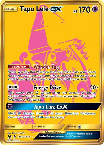 Hidden Fates SV94/SV94 Tapu Lele GX