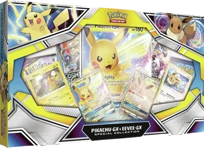 Sun & Moon Cosmic Eclipse Pikachu GX & Eevee GX Special Collection