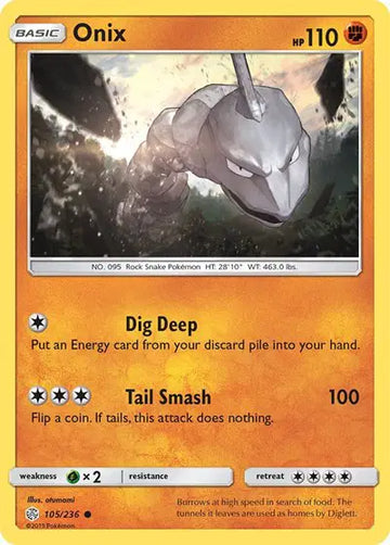 Sun & Moon Cosmic Eclipse  105/236 Onix