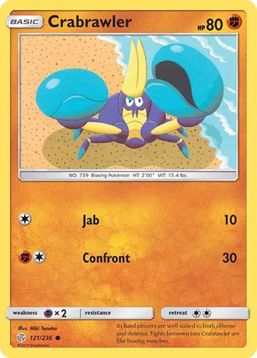 Sun & Moon Cosmic Eclipse  121/236 Crabrawler