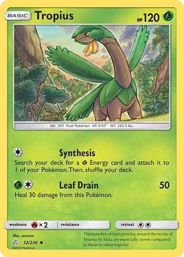 Sun & Moon Cosmic Eclipse 12/236 Tropius