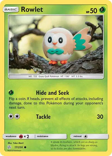 Sun & Moon Cosmic Eclipse 17/236 Rowlet